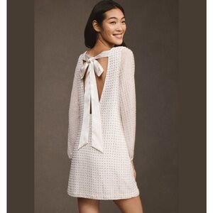 BHLDN l Anthropologie l Angeline tie back mini dress